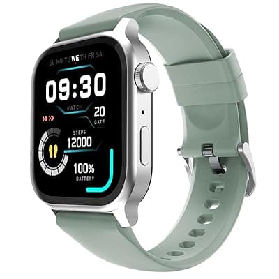 Fire‑Boltt Rise Smart Watch 1.85″ HD Display with Bluetooth Calling, AI Voice Assistant, Rotating Crown,SpO2 & Heart Rate Monitor, 120+ Sports Modes,IP67 Waterproof Smart Watch for Men & Women - Beige