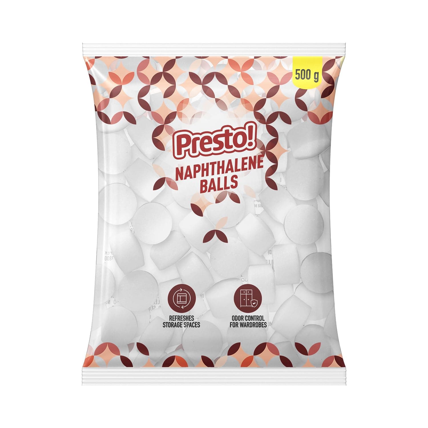 Amazon Brand - Presto! Naphthalene Balls | 500 g | Insect Repellant
