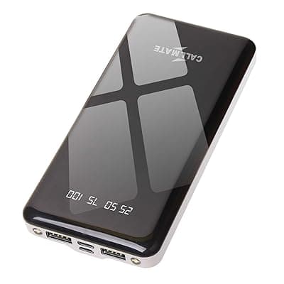 CALLMATE Optimus 10000mAh Power Bank, 15W Fast Charging| 2 Output Ports &amp; 2 Input | Digital Display | LED Torch| for iPhone, Smartphones &amp; Other Devices (15 W, Fast Charging) (White, Lithium Polymer)