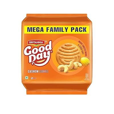 Good Day Britannia Cashew Cookies, 905 g , 10N*82.7= 827 g (Weight May Varie)