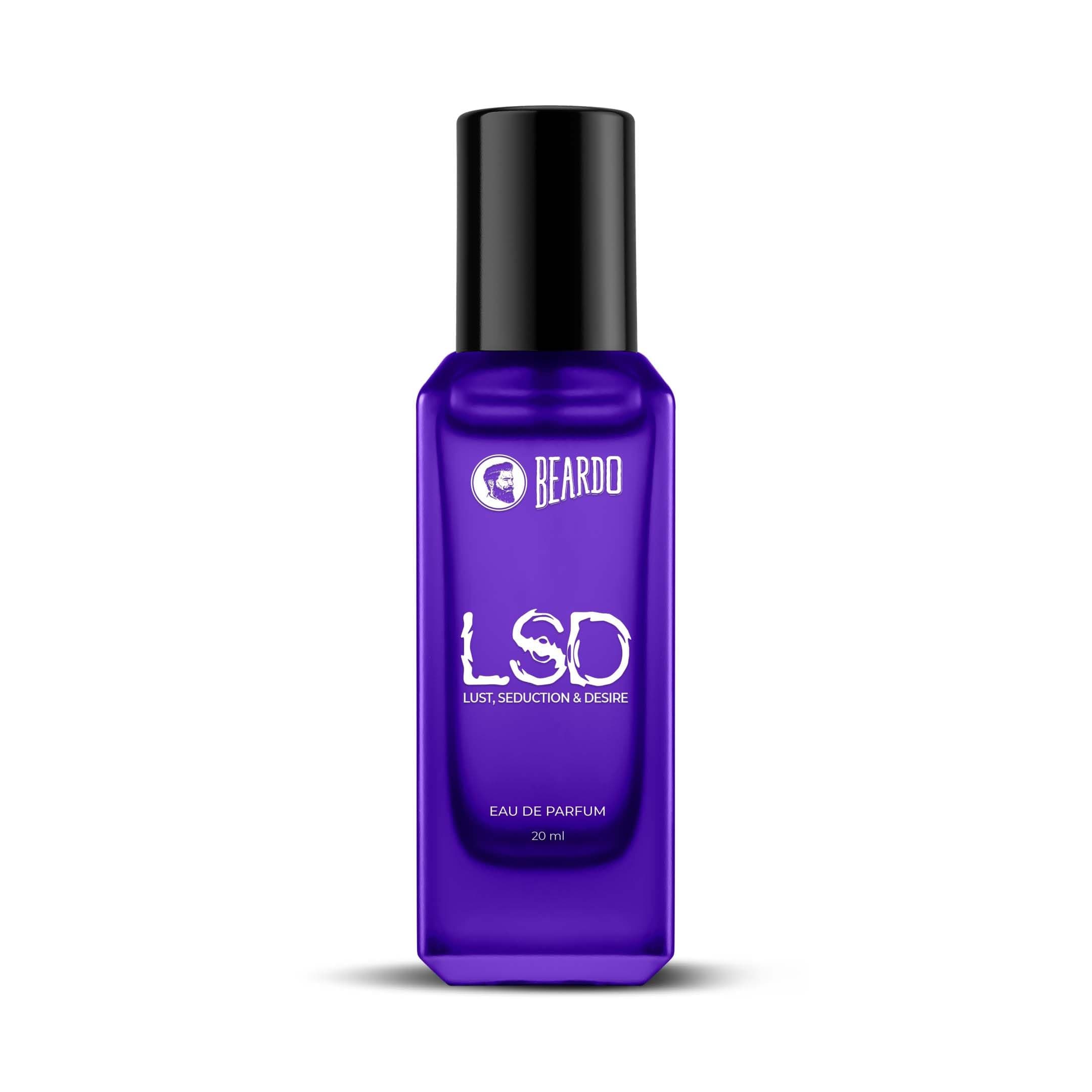 BEARDO Perfume For Men - LSD, 20Ml | Amber Spicy Scent | Concentrated Sprays - Long Lasting Fragrance | Eau De Parfum Gift For Men | Strong EDP For Men | Gift For Husband | Gift For Boyfriend