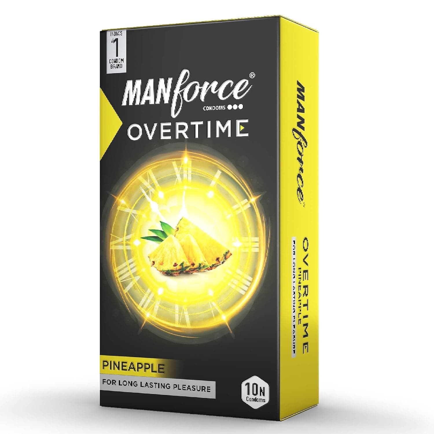 Manforce Overtime - Pack of 10 Condoms (Pineapple)
