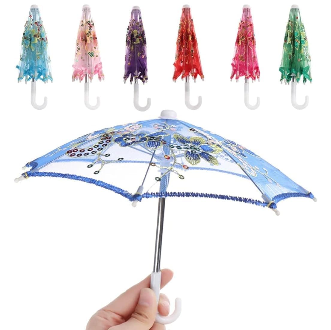 ILuvVastram Decorative Umbrella for Ladoo Gopal Ji, Traditional Temple Decor, Umbrella/Chhata/Chaata for Laddu Gopal Ji Decorative Chatri for God Idol -Best for Gifting & Home Temple (Pack 1)