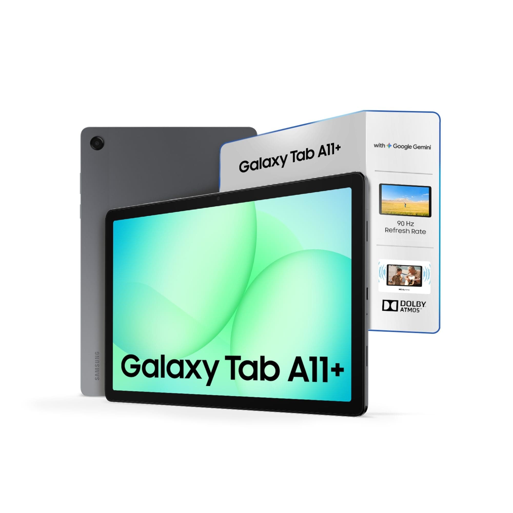Samsung Galaxy Tab A11+ [Smartchoice], 27.82 cm (11 inch) Display, 8 GB RAM, 256 GB Storage, 90Hz Refresh Rate, AI with Google Gemini, Dolby Atmos, Quad Speakers, Wi-Fi + 5G Tablet, Gray
