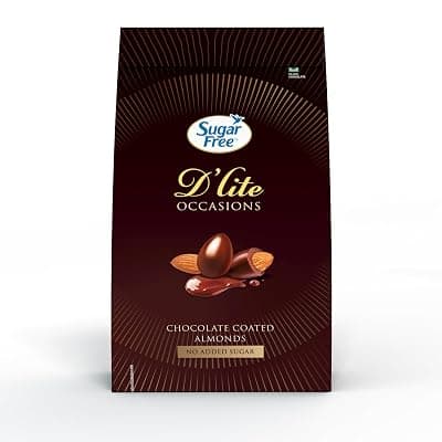 Sugar Free D'Lite Chocolate Coated Almonds Gift Pack, 100 g