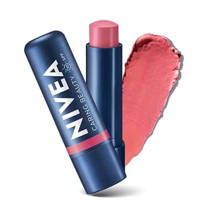 NIVEA Lip Caring Beauty Rose Lip Balm | Lip &amp; Cheek Tint with SPF 30