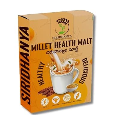 SIRIDHANYA healthy Natural Millets Malt n’Shake (450gm). Diabetic Friendly | Traditionally made with a combination of 17 natural ingredients such as cereals etc.