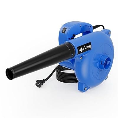 Lifelong Heavy Duty Air Blower Machine 650W | Electric Air Blower for Dust Cleaning | 16000 RPM Leaf Blower for Garden | Portable Dust Cleaner | Copper Motor | 5M Long Wire | 3.7 m³/min Air Flow