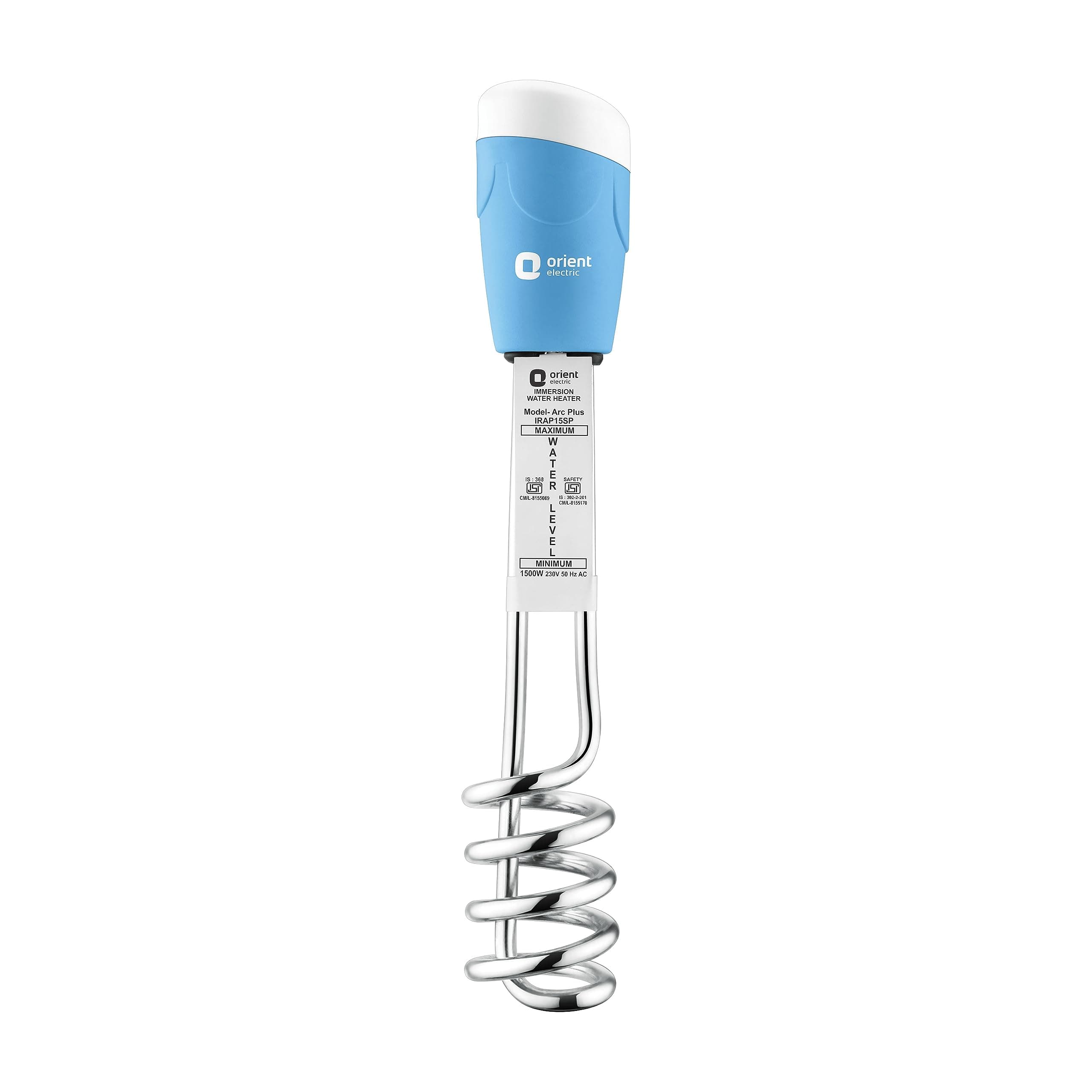 Orient electric Arc Plus 1kw |Immersion heater|power|100% shock proof body|Heavy copper element|With Bucket clip| ISI certified | 2 years replacement warranty