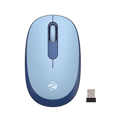 ZEBRONICS Groot Wireless Mouse, Dual Mode (2.4GHz + BT), Upto 1600 DPI, Silent Operation, 3 Buttons, Comfortable & Ergonomic, for Mac | Laptop | Computer, with 2 Years Warranty (Blue)
