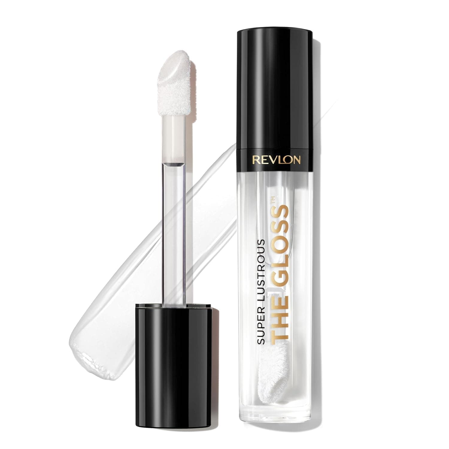 Revlon Super Lustrous The Gloss, Non-Sticky, High Shine Glossy Finish, Lightweight Moisture Enriched With Agave, Moringa Oil Capuacu Butter - Crystal Clear
