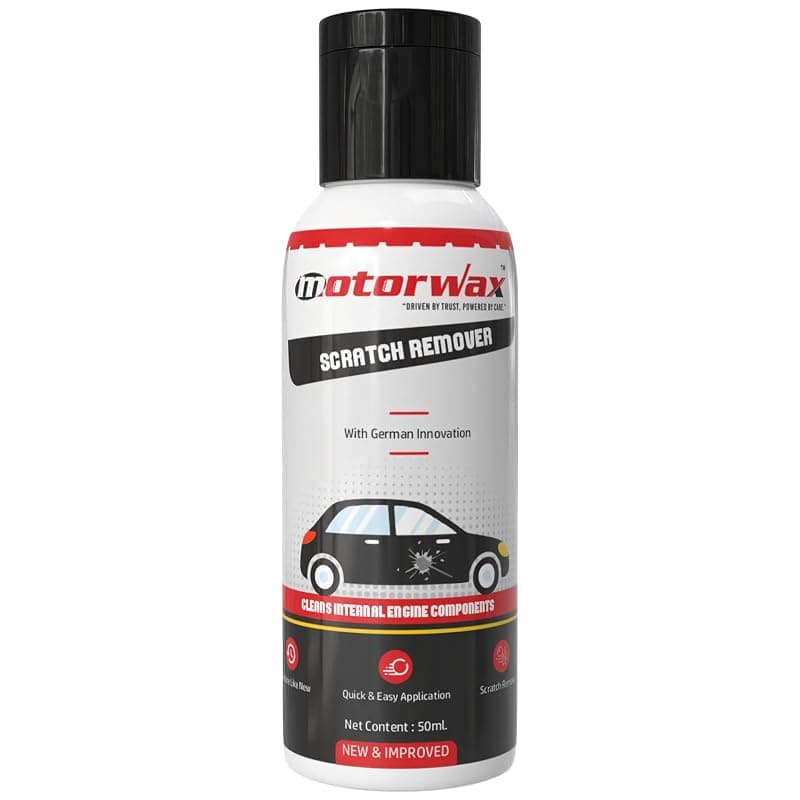 Motorwax Scratch Remover (50mL) | Car &amp; Bike Scratch Repair Cream | German Innovation | Restores Paint Shine | Quick &amp; Easy Application | New &amp; Improved (Pack of- 1)
