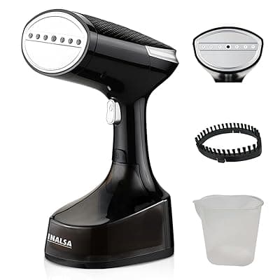 INALSA Steamer for Ironing Clothes - 1600W Handheld Garment Steamer - 25g/min High Steam, Fast Heat-Up time, 340 ml Tank, Vertical &amp; Horizontal Steam Iron for Clothes, Garment Steamer (Cosicosy)