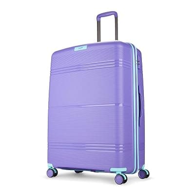Skybags Paratrip Large Size Hard Luggage (79 cm) | Polypropylene Luggage Trolley with 8 Spinner Wheels| Purple Oppulence | Unisex