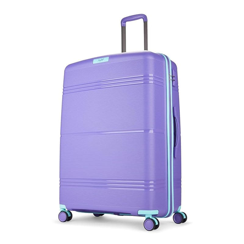 Skybags Paratrip Large Size Hard Luggage (79 cm) | Polypropylene Luggage Trolley with 8 Spinner Wheels| Purple Oppulence | Unisex