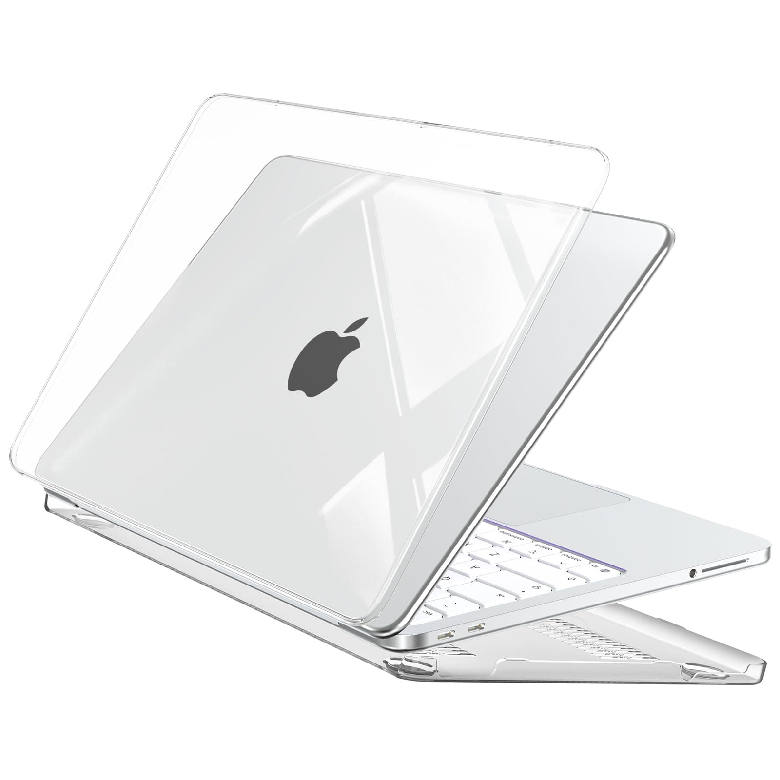 EooCoo Compatible with Apple 2026 MacBook Neo Case 13 inch Mac Laptop A3404 with A18 Pro Chip & 13" Liquid Retina Display, Transparent Hard Shell, Plastic Snap-on Cover Smooth Skin - Crystal Clear