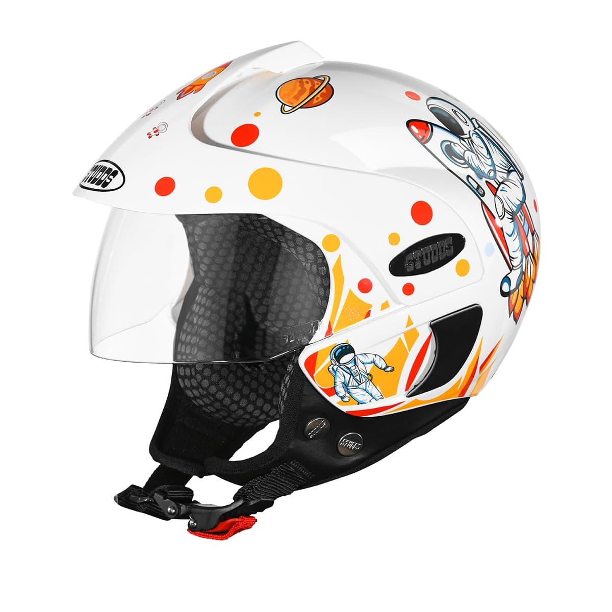 Studds Marshall D2 Open Face Kids Helmet (Boy's, White - XXXS)