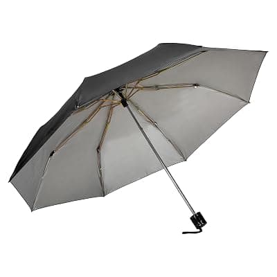 Btag Round Handle 3 Fold Small size Black Titus Portable Umbrella for Men Women & Kids | UV Protection, Waterproof, Rain, Sunlight Protection | Pack of 1