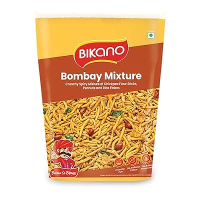 Bikano Bombay Mixture | Spicy &amp; Tangy Indian Namkeen Snack | Crunchy Blend of Sev, Peanuts &amp; Spices | Tea-Time Snack – 800g