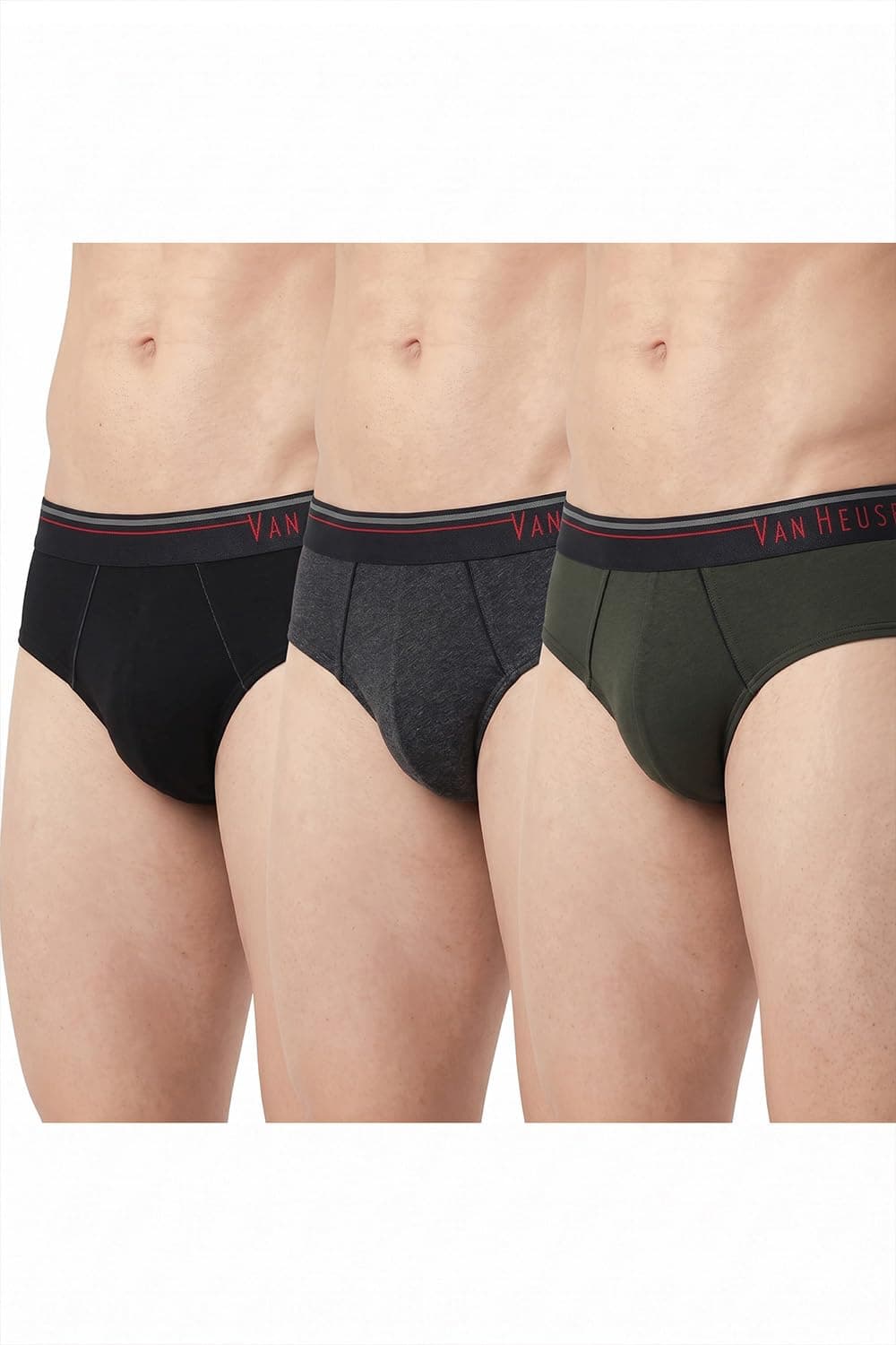 Van Heusen Men’s Cotton Briefs | 100% Cotton | Anti-Bacterial | Sweat Absorbant | Moisture-Wicking | Breathable Combed Cotton for extra comfort | Soft Waistband | Soft Touch | Style 10003