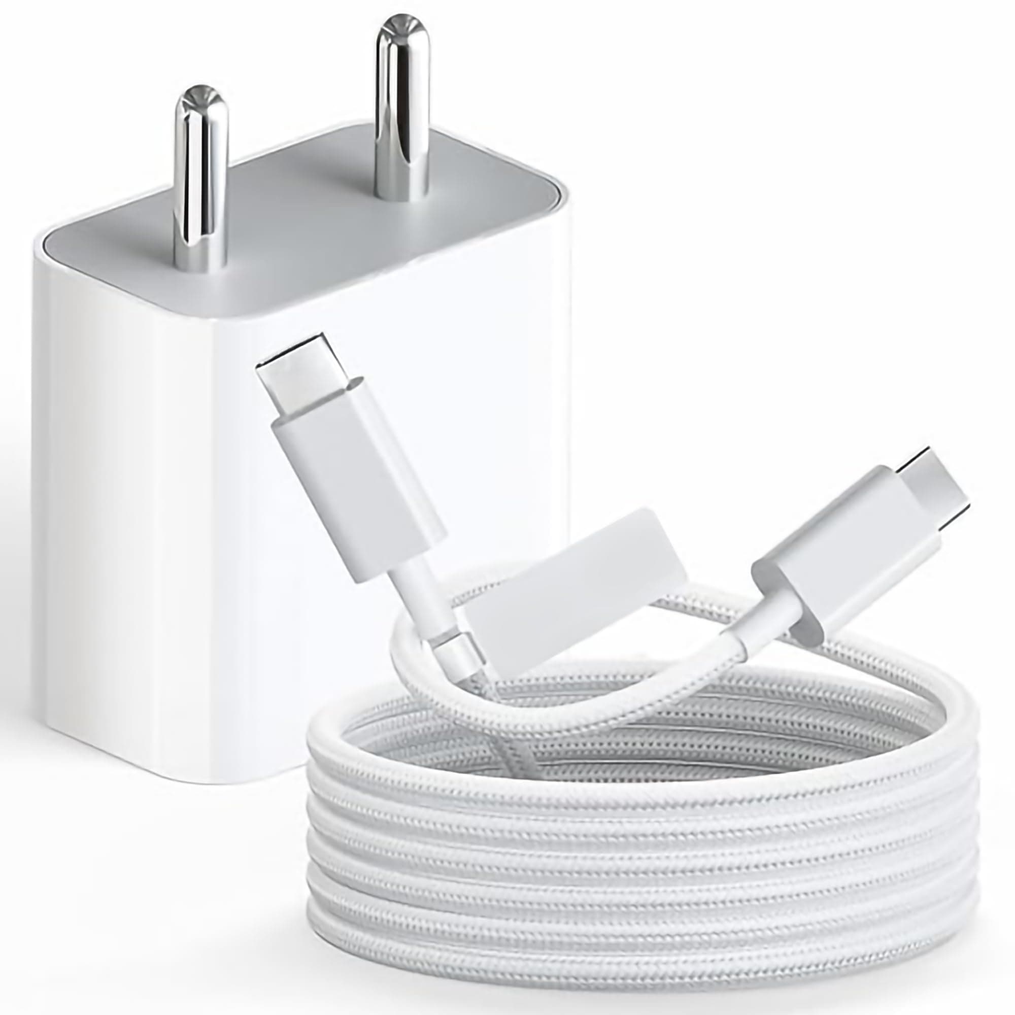 iPhone Charger Adapter 20W Type C for iPhone 17/17 Air/17 Pro/17 Pro Max, 16/16 Plus/16 Pro/16 Pro Max, 15/15 Plus/15Pro/15 Pro Max & Other Devices with 1 Meter USB C to Type C Data Cable