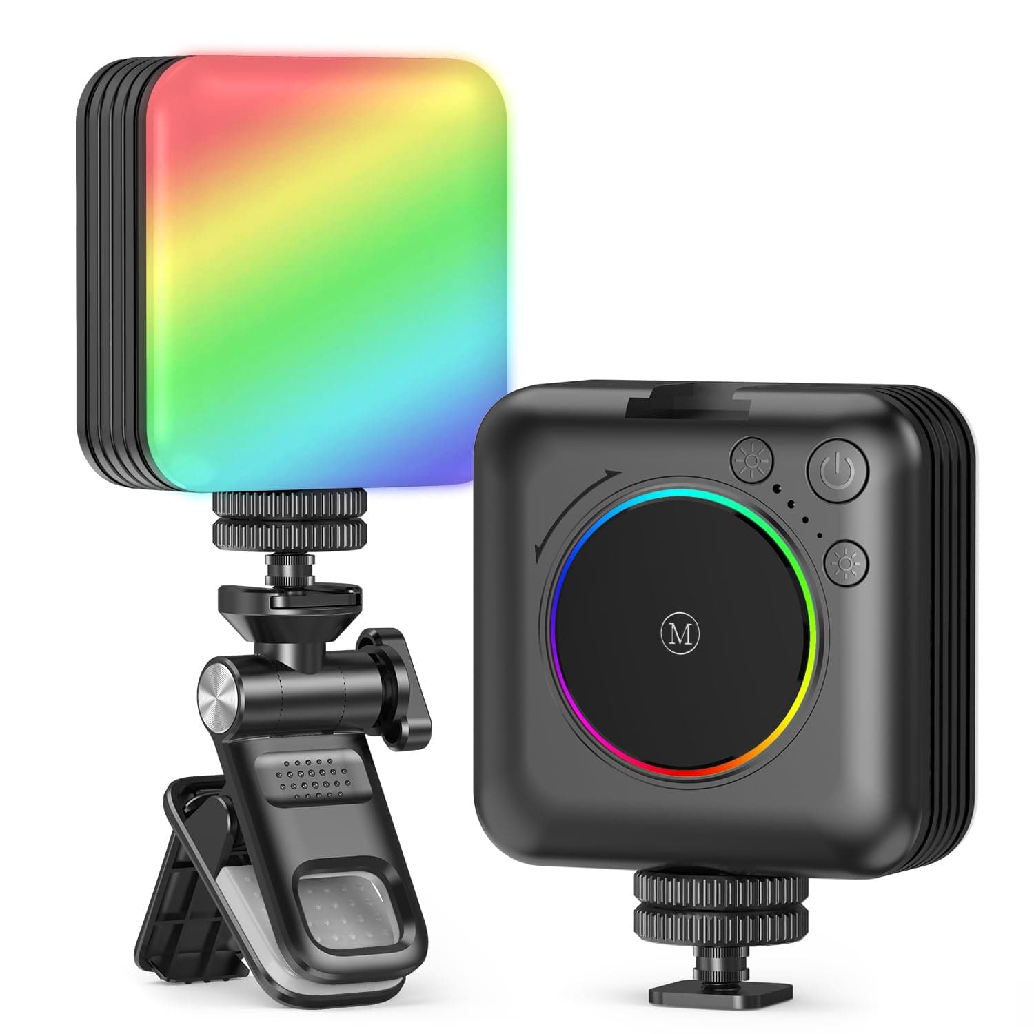 GRENARO Influencer Light for Video Shooting, RGB Video Light with 2200K-9000K, LED Selfie Light for Content Creation, YouTube, Vlog, Photography & Live Streaming, Rechargeable Portable Camera Light