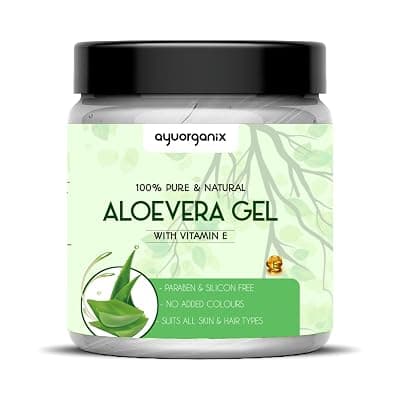 Aloe Vera Gel 400ml – Pure & Organic, Soothing Moisturizer for Face, Skin, Hair & Sunburn Relief, Natural Hydrating Gel for All Skin Types, Paraben-Free, Non-Greasy