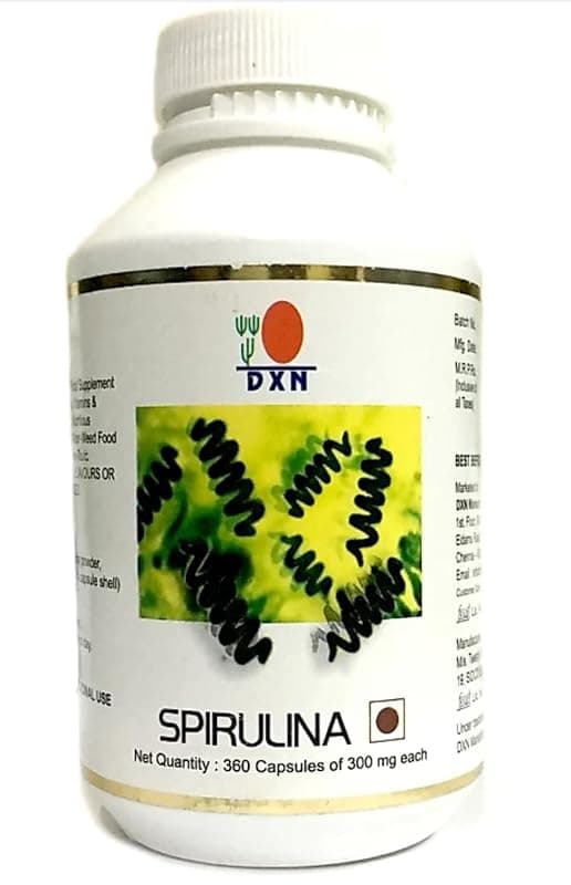 DXN Products Spirulina 360 Caps, 300 MG EACH, Pack of 1