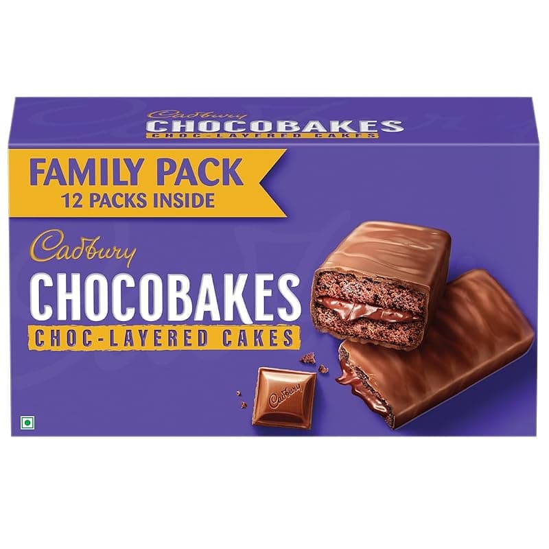 Cadbury Chocobakes ChocLayered Cakes, 228 g
