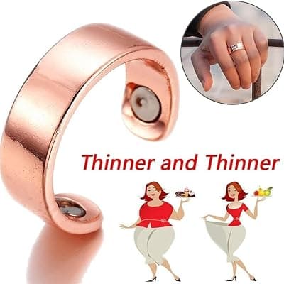 Magnetic Therapy Metal Ring for Blood Sugar Management, Acupressure Health Ring, Blood Sugar Control Ring (Silver, Pack of 1)