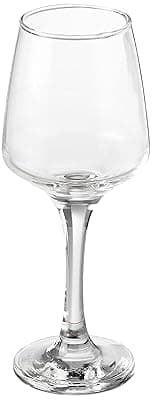 Amazon Brand - Solimo Wine Glass Set, 310ml, Set of 6, Transparent
