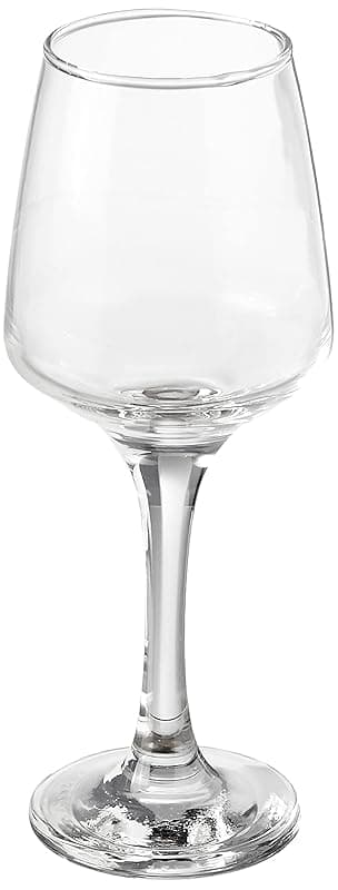 Amazon Brand - Solimo Wine Glass Set, 310ml, Set of 6, Transparent