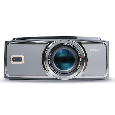 WZATCO Legend Pro Certified Smart Home Projector 4k Ultra HD, Native 1080P Fully Automatic, HDMI, WiFi 6 & BT, DRM L1, Google Assistant | Chromecast | Android TV 11.0, Black