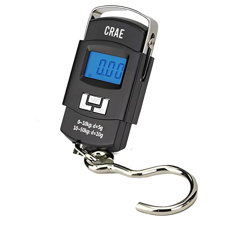 CRAE Electronic Portable Digital LED Screen Luggage Weighing Scale|Handheld Travel Weight Measuring Scale for Suitcases, Bags&Baggage,50 kg/110 Lb For Multi-Purpose Use. Pack of 1 (A08_HOOK_TYPE)