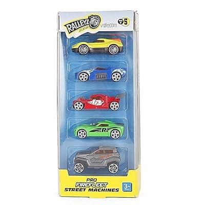 Pro Firefleet Street Machines Die Cast Toy Cars for Kids, Pack of 5, 3Y+ | Safe & Gift-Friendly
