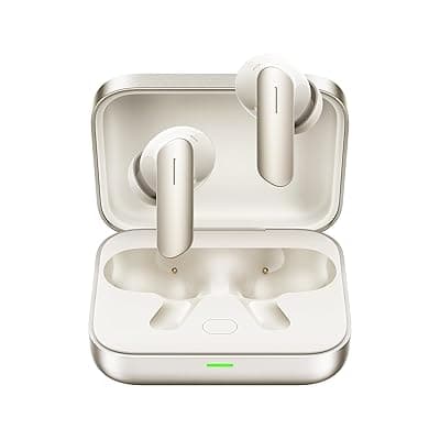 realme Buds Air 7,12.4mm Dynamic Bass Drivers,52Hrs Playtime,52dB Hybrid ANC,6 Mic ENC,45ms Low Latency,360° Spatial Audio,Hi-Res LHDC,IP55 Dust &amp; Water Resistant,True Wireless TWS BT v5.4(Ivory Gold)