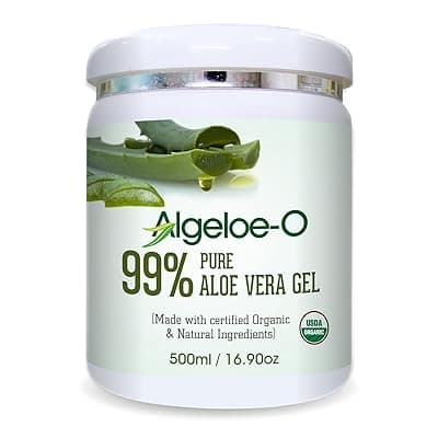 Salvia ALGELOE - 99% Pure Organic Aloe Vera Gel - Skin & Hair Care - Soothing & Hydrating - Paraben & Sulfate-Free - 500ml