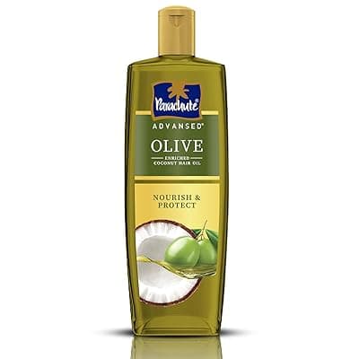 Parachute Advansed Olive Enriched Coconut Hair Oil for Stronger Nourished Hair | 300ml | Ultimate nourishment with Olive | Coconut for strengthening | Upto 10x less hair fall &amp; 90% stronger hair