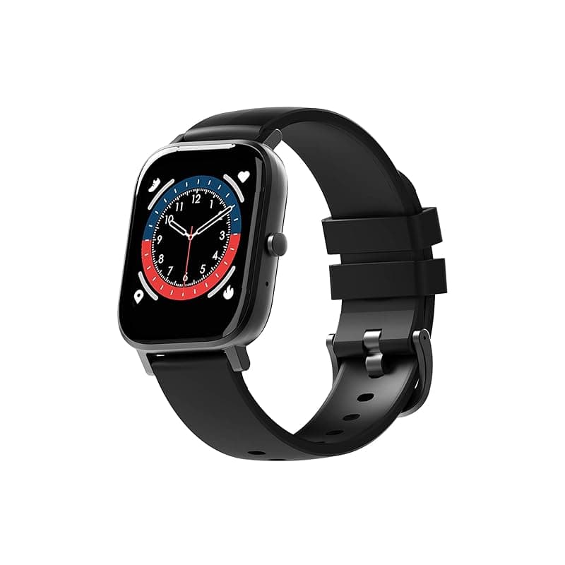 Probus P12 Full Touch Smart Watch with 7 Days Battery Life, IP67 Water Resistant,Blood Oxygen and Heart Rate Monitor, Sleep & Step Tracker, Call & Message Alerts(Black)