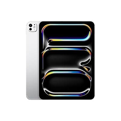 Apple iPad Pro 11″ (M4): Ultra Retina XDR Display, 2TB, 12MP Front Camera / 12MP Back Camera, LiDAR Scanner, Wi-Fi 6E + 5G Cellular with eSIM, All-Day Battery Life, Nano-Texture Glass — Silver