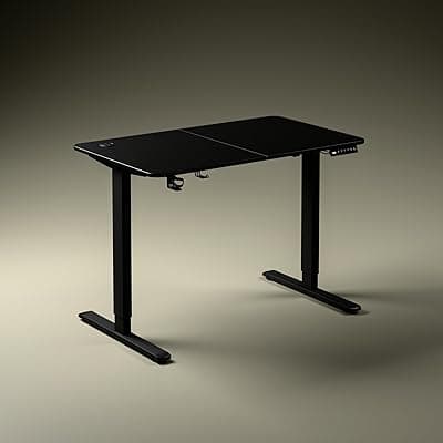 Green Soul Imperium Neo Height Adjustable Table for Office Work | Sit Stand Desk with Integrated Charging | Advance Memory Preset | 3 Year Warranty | (Black,1000 x 600 Top)