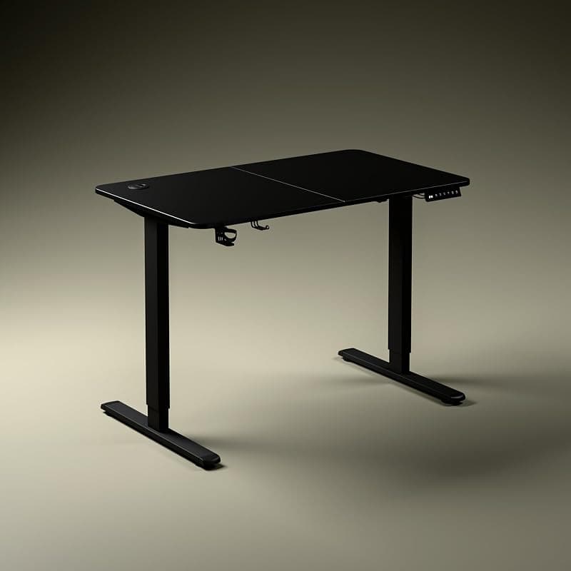 Green Soul Imperium Neo Height Adjustable Table for Office Work | Sit Stand Desk with Integrated Charging | Advance Memory Preset | 3 Year Warranty | (Black,1000 x 600 Top)