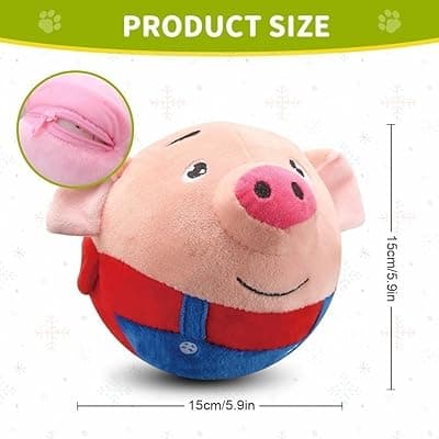 Dancing &amp; Singing Piglet Plush Toy – Interactive Moving Cartoon Pig for Kids &amp; Pets with Sound and Motion