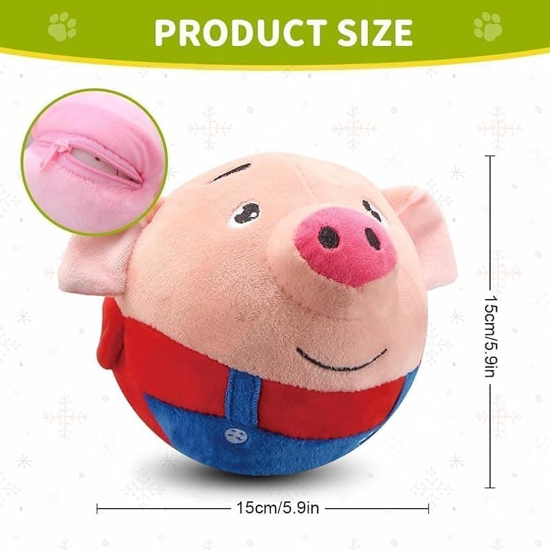 Dancing &amp; Singing Piglet Plush Toy – Interactive Moving Cartoon Pig for Kids &amp; Pets with Sound and Motion