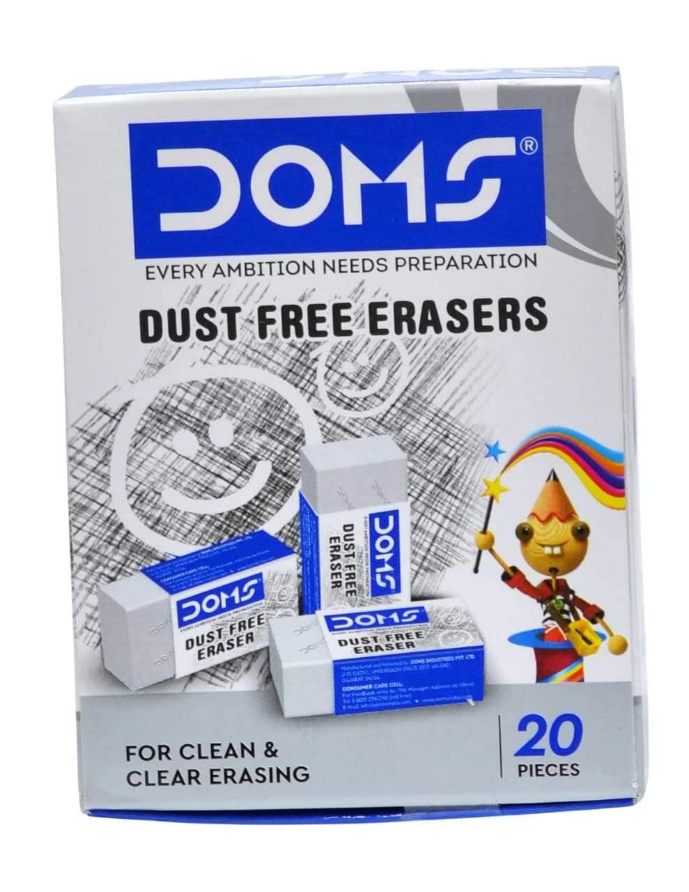 DOMS Eraser Pack of 20