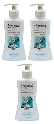 Himalaya Oil Clear Lemon Face Wash, 200ml (Pack of 3)