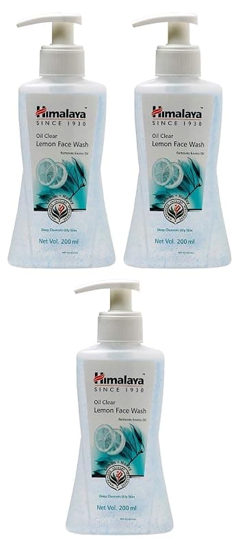 Himalaya Oil Clear Lemon Face Wash, 200ml (Pack of 3)