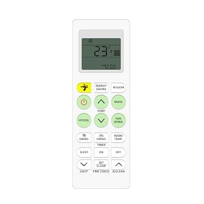ZIEVA Compatible for LG AC Remote Replacement for 1, 1.5, 2 ton Split/Window Air Conditioner - Please Match The Original Remote (LGP AC 36A)