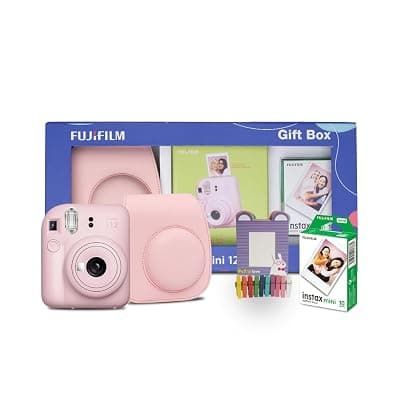 Fujifilm Instax Mini 12 Gift Box with 10 Shots- Pink