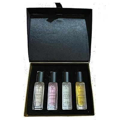Premium Eau De Parfum Gift Box Set, 4 Fragrances Collection, 20ml Each, Areesha Style, L'imperatrice, Hawas for Him, Oud Prophacy